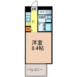 ピーステン名駅南の物件間取画像